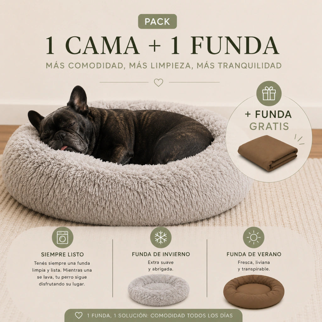 Pack Cama PetClub™️ + Funda GRATIS