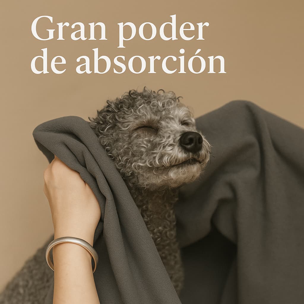 Toalla de microfibra — Adiós olor a perro mojado